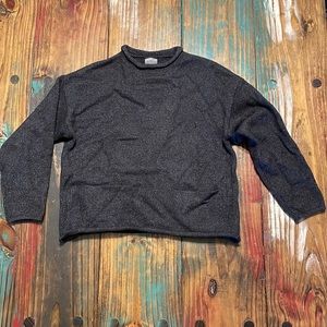 Zara dark grey winter wear sweater with pockets